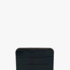 Porte-cartes enveloppe en cuir gaufré croco bleu nuit