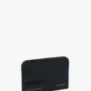 Porte-cartes enveloppe en cuir gaufré croco bleu nuit