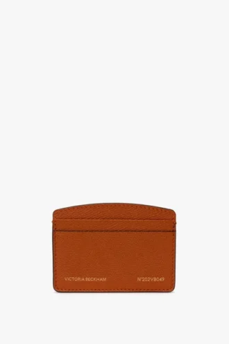 Porte-cartes The Victoria en cuir grainé orange brûlé Porte-cartes The Victoria en cuir grainé orange brûlé