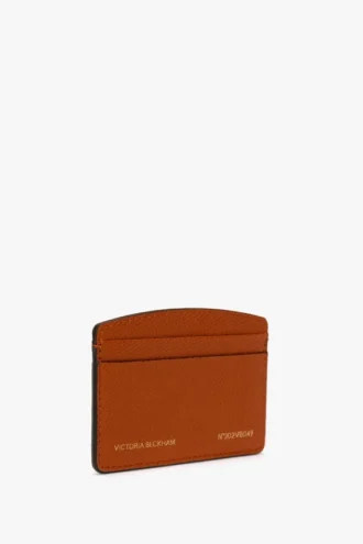 Porte-cartes The Victoria en cuir grainé orange brûlé Porte-cartes The Victoria en cuir grainé orange brûlé