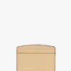 Porte-cartes Victoria en cuir grainé couleur pêche Porte-cartes Victoria en cuir grainé couleur pêche