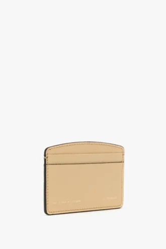 Porte-cartes Victoria en cuir grainé couleur pêche