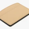 Porte-cartes Victoria en cuir grainé couleur pêche Porte-cartes Victoria en cuir grainé couleur pêche