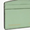 Porte-cartes Victoria en cuir grainé jade Porte-cartes Victoria en cuir grainé jade