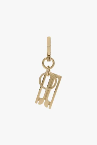Porte-clés à breloque doré Porte-clés à breloque doré