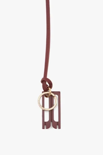 Porte-clés Dorian en rouge brique