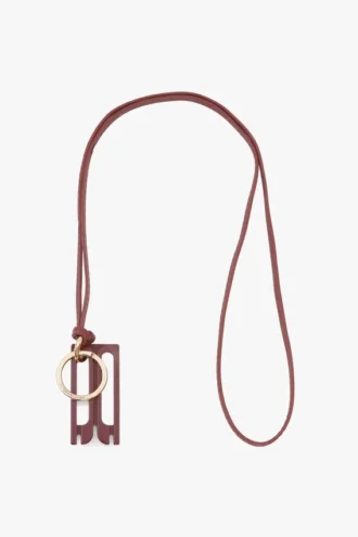 Porte-clés Dorian en rouge brique
