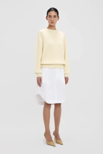Pull ample couleur ivoire