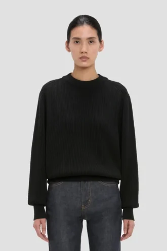 Pull coupe ample en noir