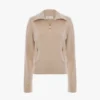 Pull milano à demi-zip rose pâle
