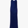 Robe-camisole drapée en indigo vif Robe-camisole drapée en indigo vif