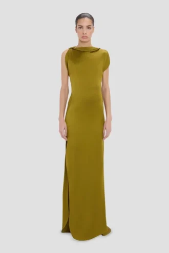 Robe Carla couleur mousse