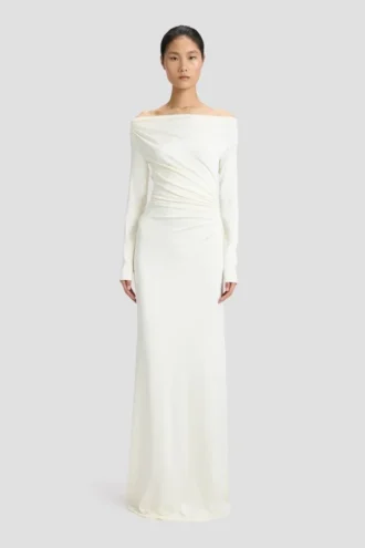 Robe dos nu couleur ivoire
