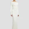 Robe dos nu couleur ivoire