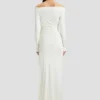 Robe dos nu couleur ivoire