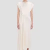 Robe midi Aria en ivoire Robe midi Aria en ivoire