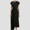 Robe midi Aria en noir