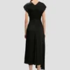 Robe midi Aria en noir