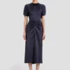 Robe midi Bela couleur nuit