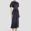Robe midi Bela couleur nuit