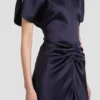 Robe midi Bela couleur nuit