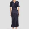 Robe midi Bela couleur nuit
