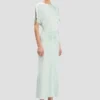 Robe midi Bela en aigue-marine