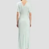 Robe midi Bela en aigue-marine