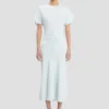 Robe midi Bela en bleu glacier