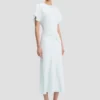Robe midi Bela en bleu glacier