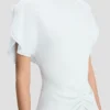 Robe midi Bela en bleu glacier