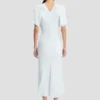 Robe midi Bela en bleu glacier