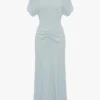 Robe midi Bela en bleu glacier