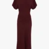 Robe midi Bela en bordeaux