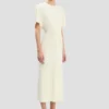 Robe midi Bela en ivoire vif Robe midi Bela en ivoire vif