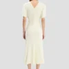 Robe midi Bela en ivoire vif Robe midi Bela en ivoire vif