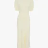 Robe midi Bela en ivoire vif Robe midi Bela en ivoire vif
