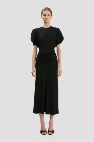 Robe midi Bela en noir