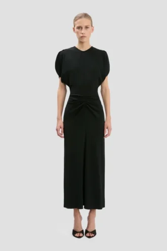 Robe midi Bela en noir