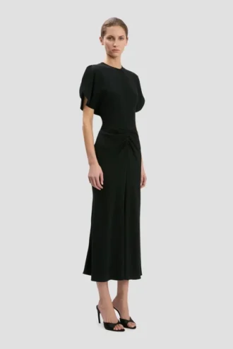 Robe midi Bela en noir