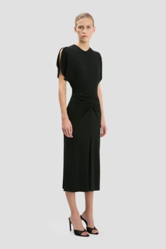 Robe midi Bela en noir