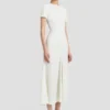 Robe midi Blaire en ivoire Robe midi Blaire en ivoire