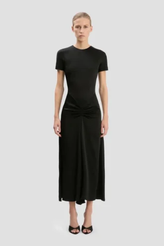 Robe midi Blaire en noir