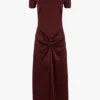 Robe midi Blaire en rouge cinabre