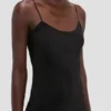 Robe midi caraco noire