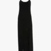 Robe midi caraco noire