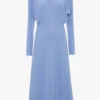 Robe midi Dolman en bleu cloche Robe midi Dolman en bleu cloche