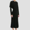 Robe midi Dolman en noir