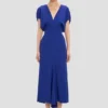 Robe midi Edith en indigo vif