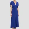 Robe midi Edith en indigo vif